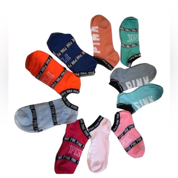 Womens VS PINK socks 10 pairs new - Picture 1 of 1